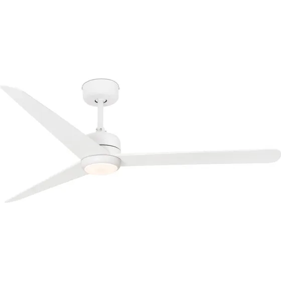 FARO BARCELONA Ventilateur de plafond Nu blanc avec LED et télécommande