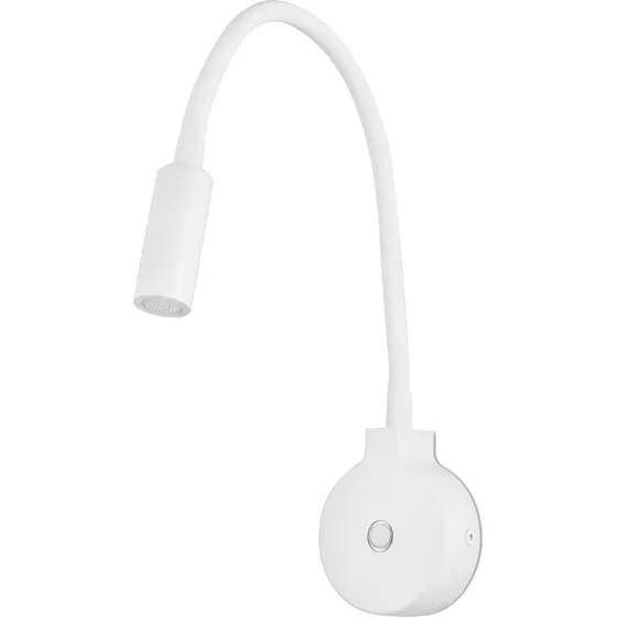 FARO BARCELONA Applique murale LED Pixie avec bras flexible, blanc