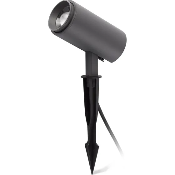 FARO BARCELONA Spot sur piquet LED Plom, gris foncé