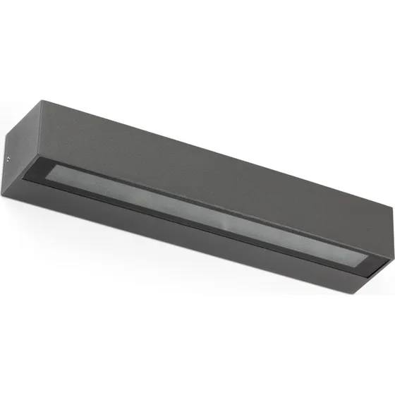 FARO BARCELONA Applique d'extérieur LED Doro, gris, 38 cm