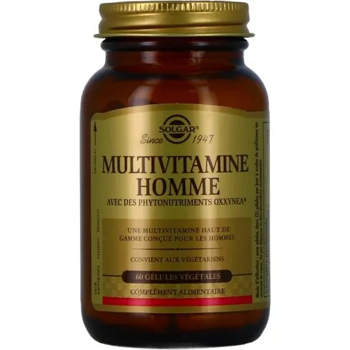 Solgar Multivitamine Homme 60 Gélules Végétales