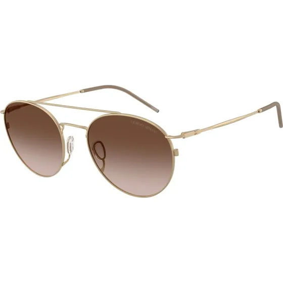 Giorgio Armani Homme AR6183 : Lunettes de soleil rondes en métal doré