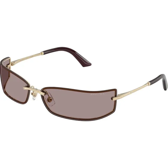 Jimmy Choo JC4024B Lunettes de Soleil Carrées Or et Marron