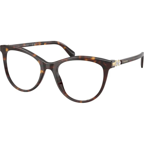 Swarovski SK2064 1002 Montures Optiques Rondes en Acétate Tortue