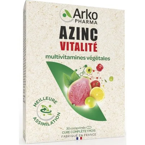 Arkopharma Azinc Vitalité Multivitamines Végétales 30 Comprimés
