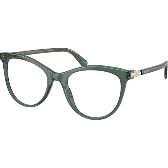 Swarovski SK2064 1043 - Montures Optiques Rondes en Acétate Vert