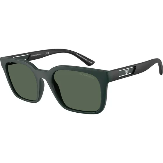 Emporio Armani EA4269 Lunettes de Soleil Carrées Bleues et Vertes
