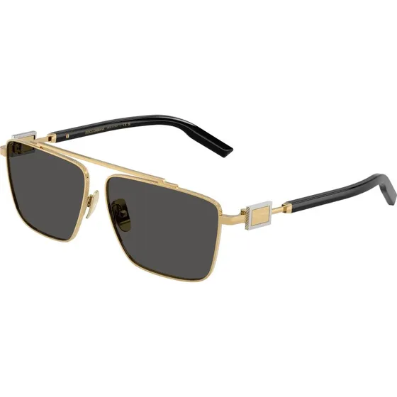 Dolce & Gabbana DG2336 Lunettes de soleil Carrées Or et Gris