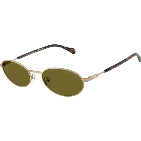 Emporio Armani EA2175 Lunettes de Soleil Rondes Or et Vert