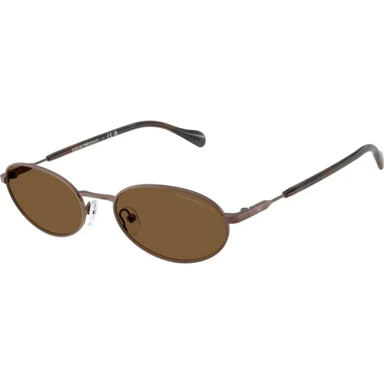 Emporio Armani EA2175 Lunettes de Soleil Rondes Bronze et Marron
