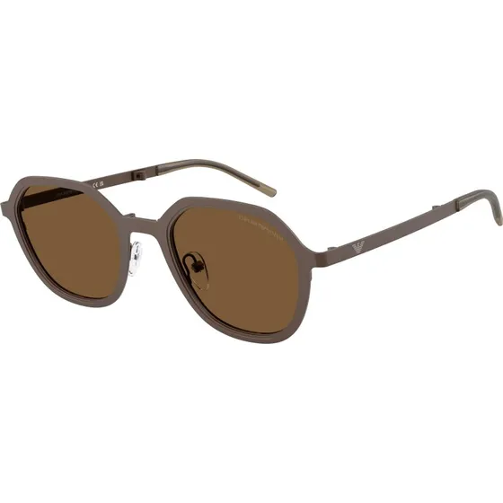 Emporio Armani EA2176 Lunettes de Soleil Géométriques Bronze