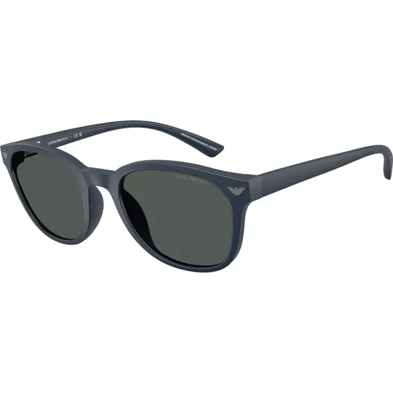 Emporio Armani EA4225U Lunettes de Soleil Pantos Bleu Gris Homme
