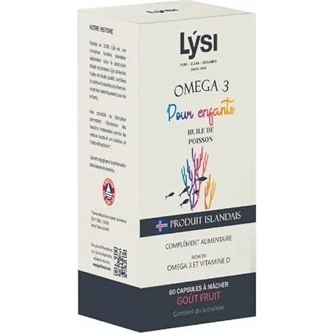 Lysi Omga 3 Enfants  Mcher 60 Capsules