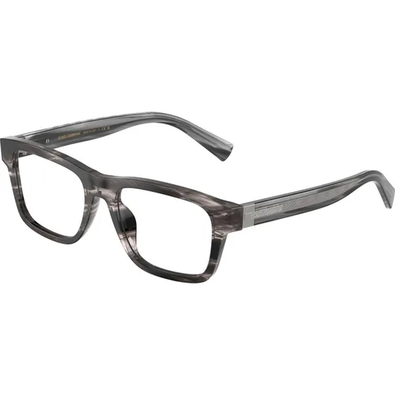 Dolce & Gabbana DG3446 Montures Optiques Carrées en Acétate Gris