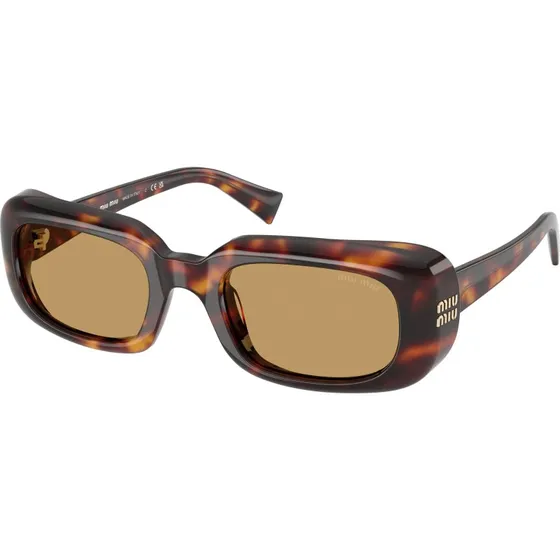 Miu Miu Lunettes de Soleil MU B13S - Acétate Écaille et Verres Marron