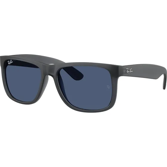 Ray-Ban RB4165 Justin - Lunettes de soleil carrées en nylon Gris/Bleu