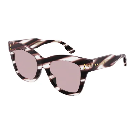 Gucci GG1082S 002 Lunettes de Soleil Cat Eye Havana Rose
