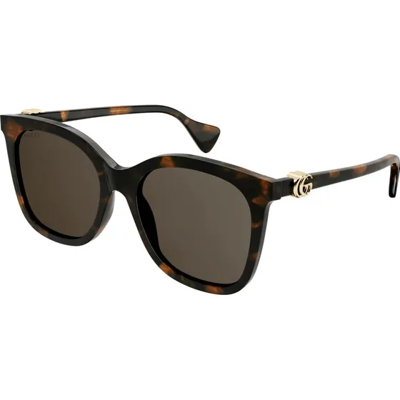 Gucci GG1071S 002 Lunettes de Soleil Cat Eye Havana Marron