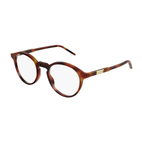 Gucci Homme GG1160O 003 - Lunettes Optiques Rondes en Acétate Havane