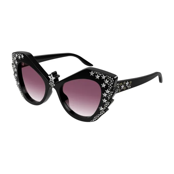 Gucci GG1095S 001 Lunettes de soleil Géométriques en Acétate Noir