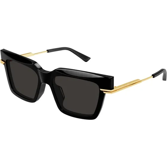 Bottega Veneta BV1242S Lunettes de Soleil Papillon Noires et Grises