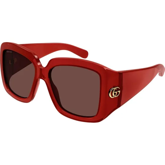 Gucci GG1402S 003 Lunettes de soleil Carrées Bordeaux