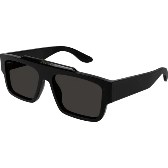 Gucci Homme GG1460S 001 Lunettes de Soleil Carrées en Acétate Noir