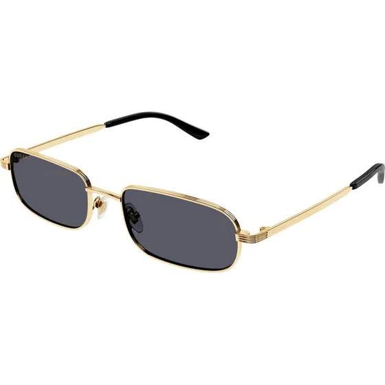 Gucci Homme GG1457S 001 - Lunettes de soleil Carrées en Métal Or et Gris