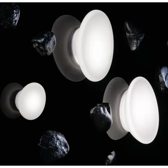 Stilnovo Applique murale LED Dynamic en verre de Murano, Ø 52 cm