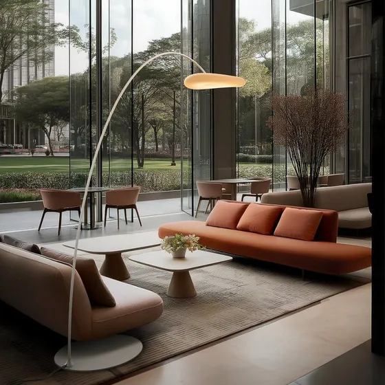 Stilnovo Lampadaire arqué LED Mr. Magoo, dimmable, 198,5 cm