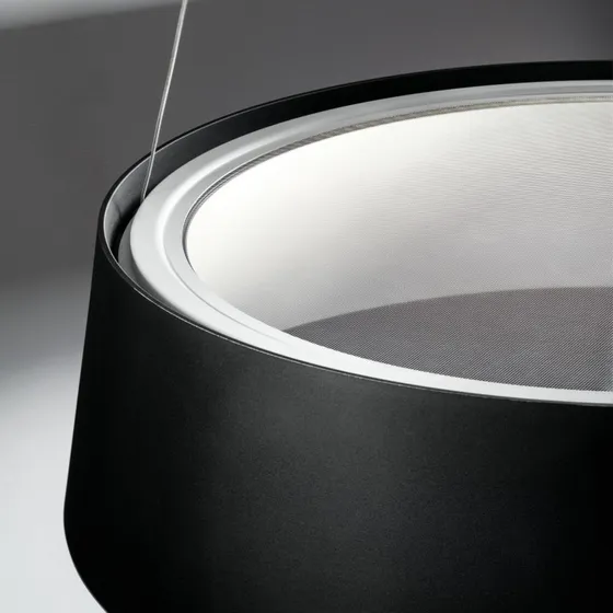 Stilnovo Suspension LED Oxygen Noir Ø 56 cm