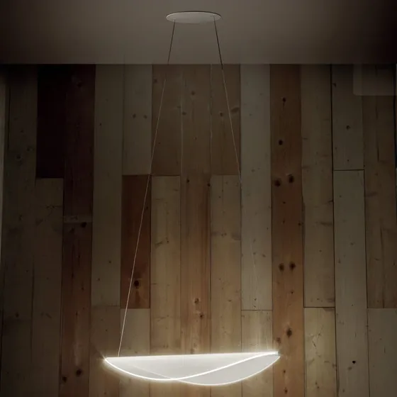 Stilnovo Suspension LED Diphy - Design Mirco Crosatto - Blanc