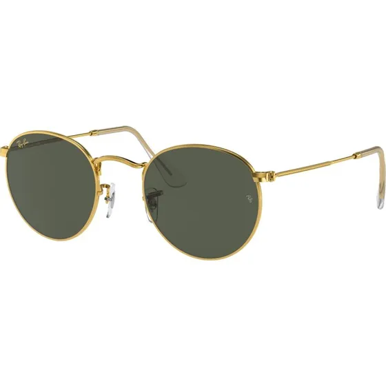 Ray-Ban RB3447 Round Metal Homme - Lunettes de Soleil Or et Verres G15
