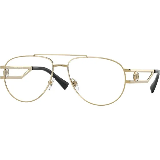 Versace Homme VE1269 1002 - Monture Optique Pilote en Métal Or