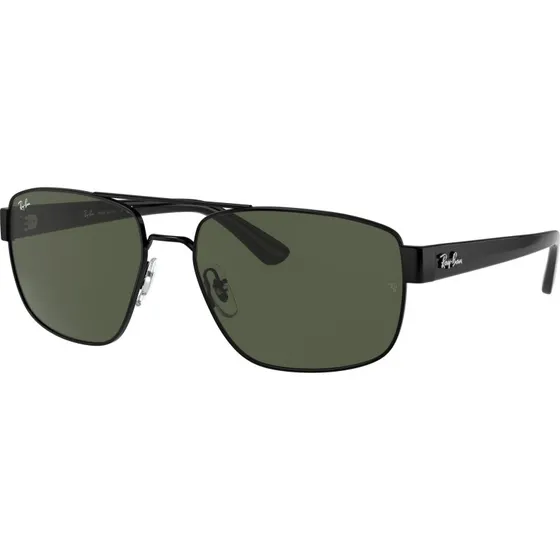 Ray-Ban RB3663 002/31 Lunettes de Soleil Homme - Métal Noir Géométrique