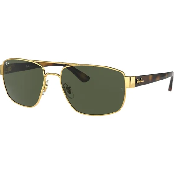 Ray-Ban RB3663 Lunettes de Soleil Homme - Métal Or et Verres G15
