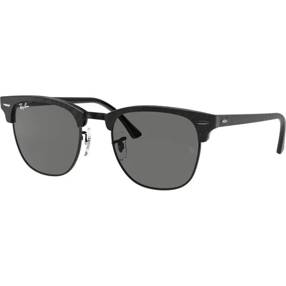 Ray-Ban RB3016 Clubmaster Lunettes de Soleil Acétate Noir et Gris