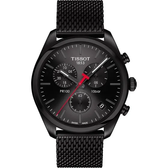 Tissot PR 100 Chronograph Homme 41mm Noir PVD