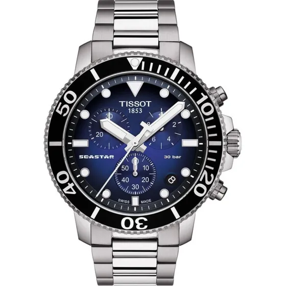 Tissot Seastar Bleu Dégradé 45.5mm Quartz Homme