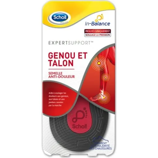 Scholl Semelle anti-douleur Genou et Talon - 1 paire