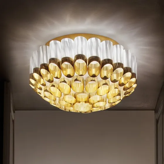 Slamp Odeon Ceiling Plafonnier Doré Ø 65 cm