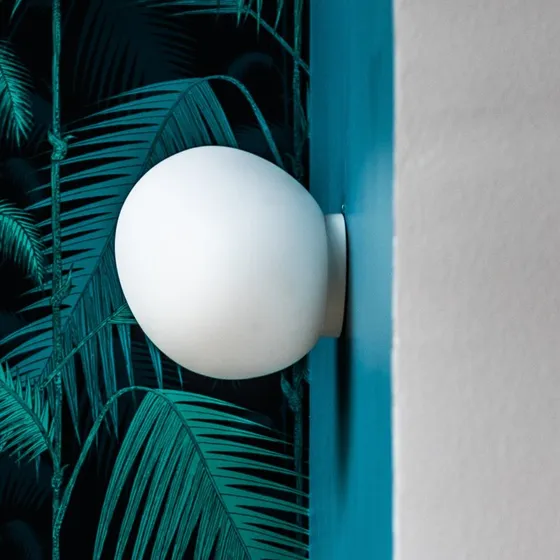 Foscarini Gregg Piccola Applique Murale en Verre Blanc