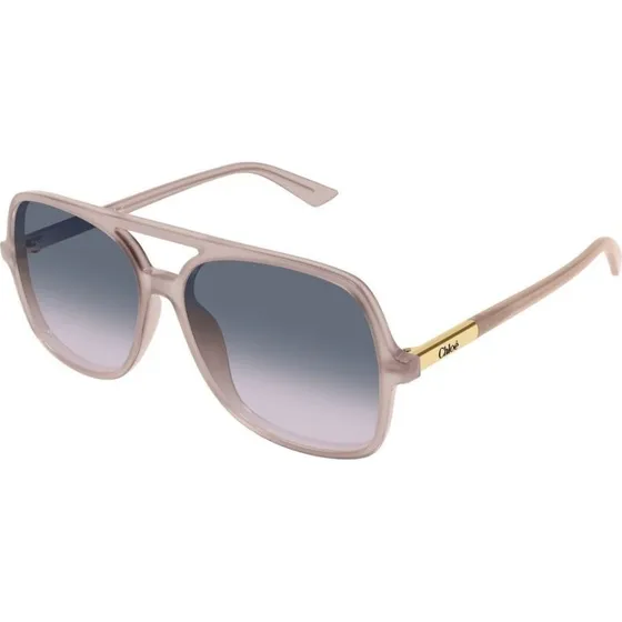 Chloé CH0364S Lunettes de Soleil Pilote Rose et Gris 57mm