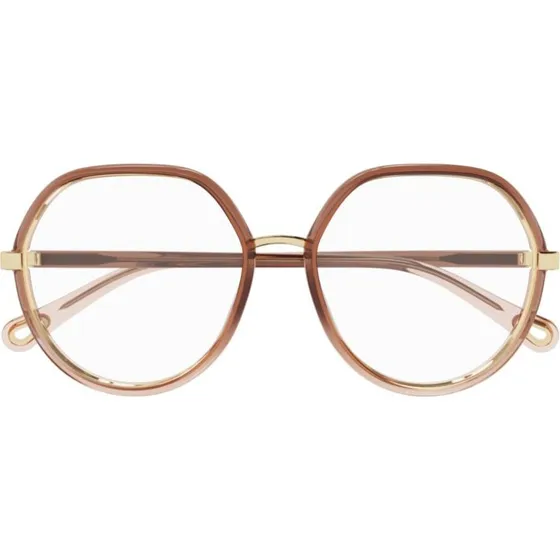 Chloé CH0131O Lunettes de Vue Rondes Orange Surdimensionnées