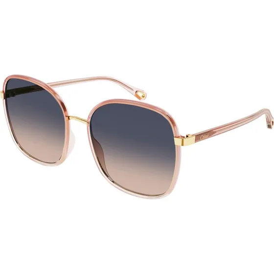 Chloé Lunettes de Soleil CH0031S 009 Carré Orange Multicolore