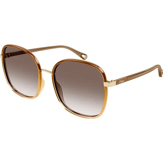 Chloé CH0031S 012 Lunettes de soleil Carrées Marron Dégradé