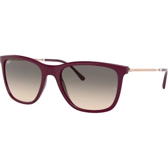 Ray-Ban RB4344 Lunettes de Soleil Nylon Rouge et Verres Gris