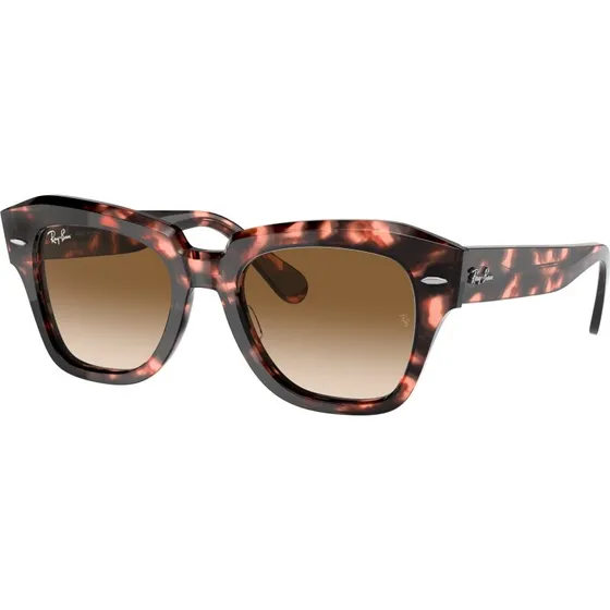 Ray-Ban RB2186 State Street - Lunettes de soleil Carrées Écaille