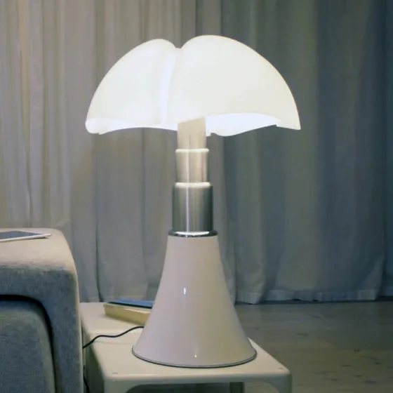 Martinelli Luce Lampe à poser LED Pipistrello, blanche, dimmable