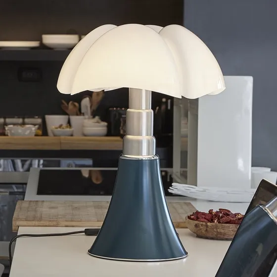 Martinelli Luce Pipistrello Med, Lampe de Table Agave, Variateur